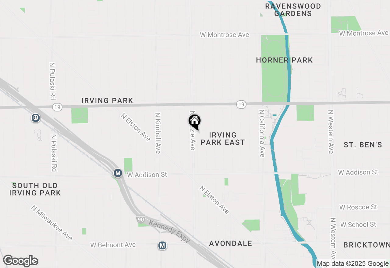 Map of 3815 N Kedzie Avenue #3S, Chicago, IL 60618