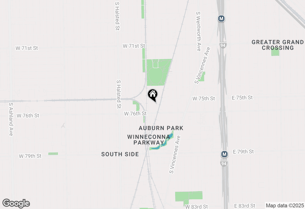 Map of 7521 S Parnell Avenue, Chicago, IL 60620