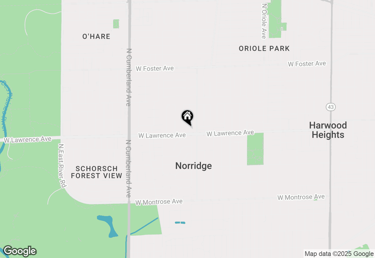 Map of 4812 N Redwood Drive, Norridge, IL 60706
