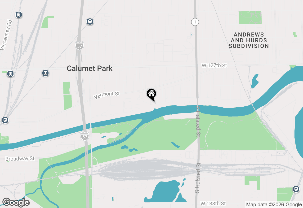 Map of 12962 S May Street, Calumet Park, IL 60827
