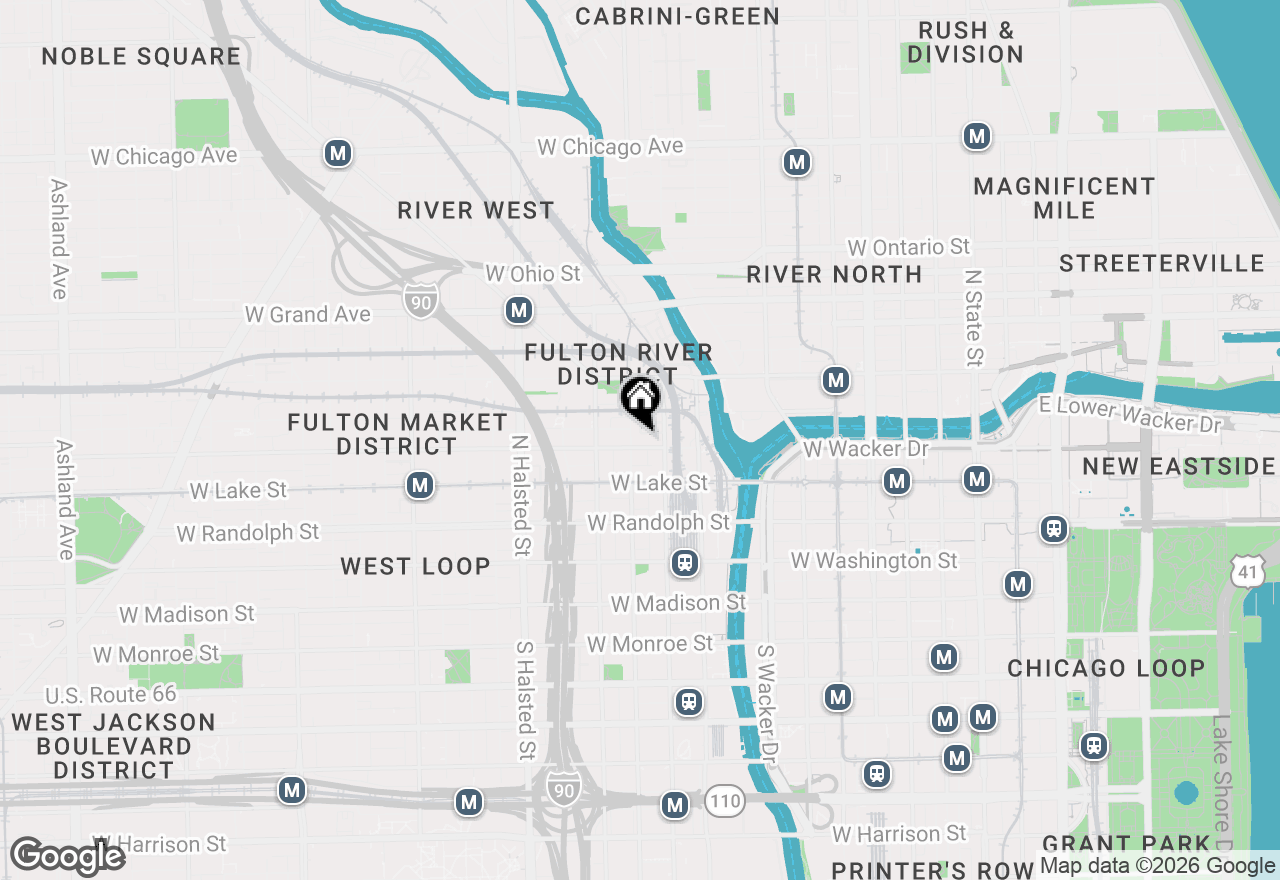 Map of 560 W Fulton Street #602, Chicago, IL 60661