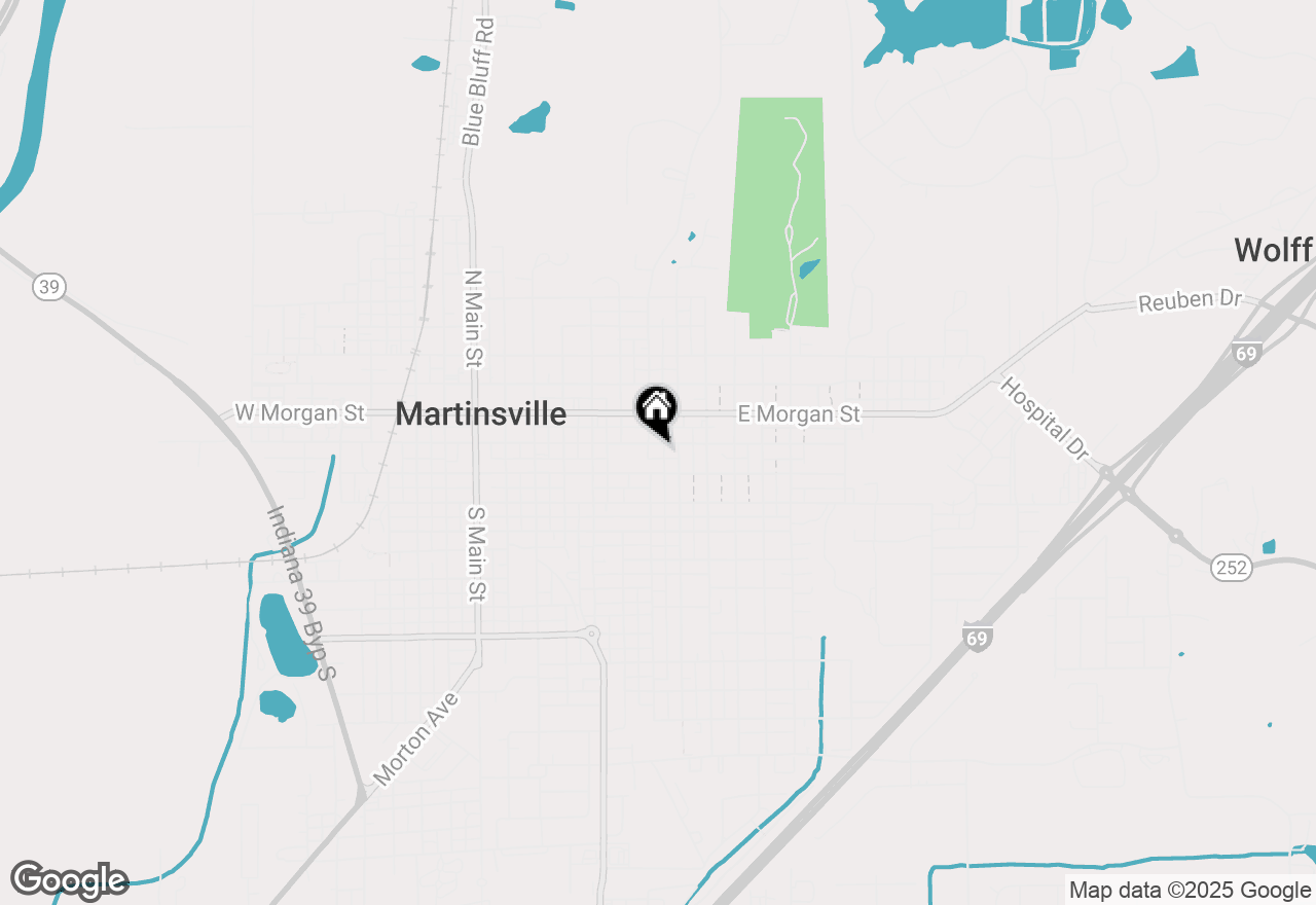 Map of 625 E Washington Street, Martinsville, IN 46151