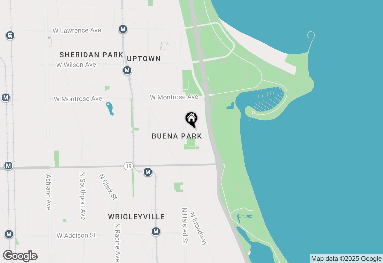 Map of 720 W Gordon Terrace #4A, Chicago, IL 60613