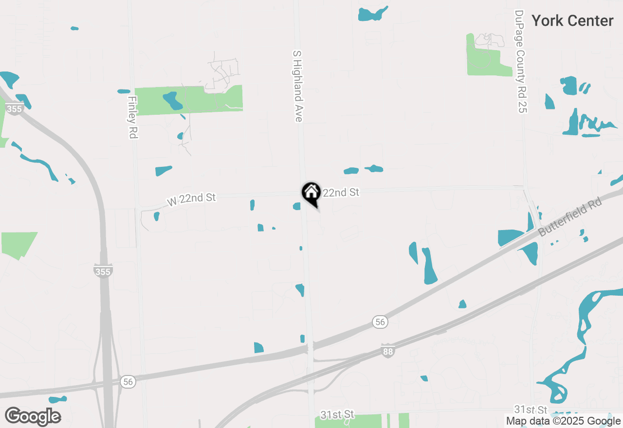 Map of 2211 S Highland Avenue #1B, Lombard, IL 60148