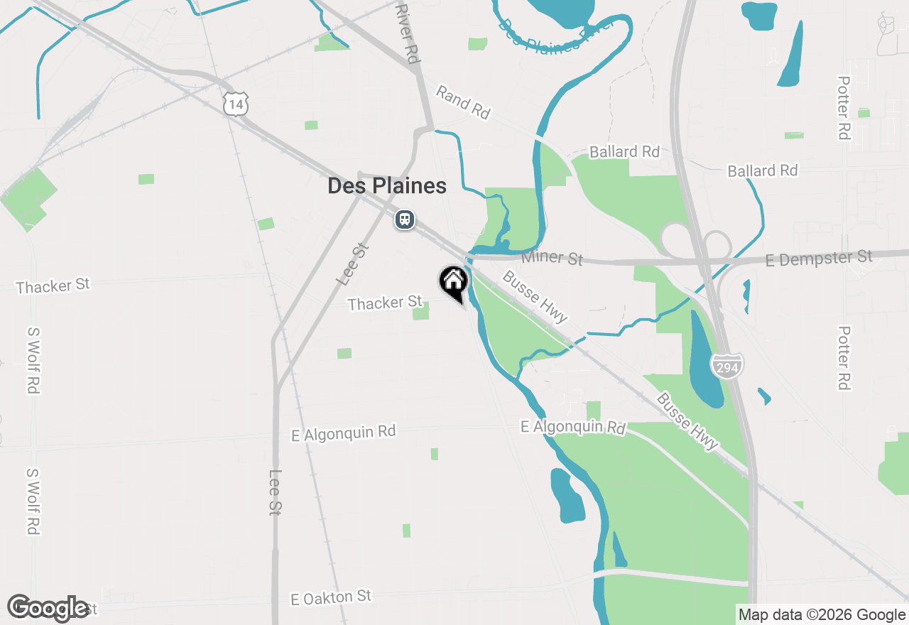 Map of 1636 Ashland Avenue #309, Des Plaines, IL 60016