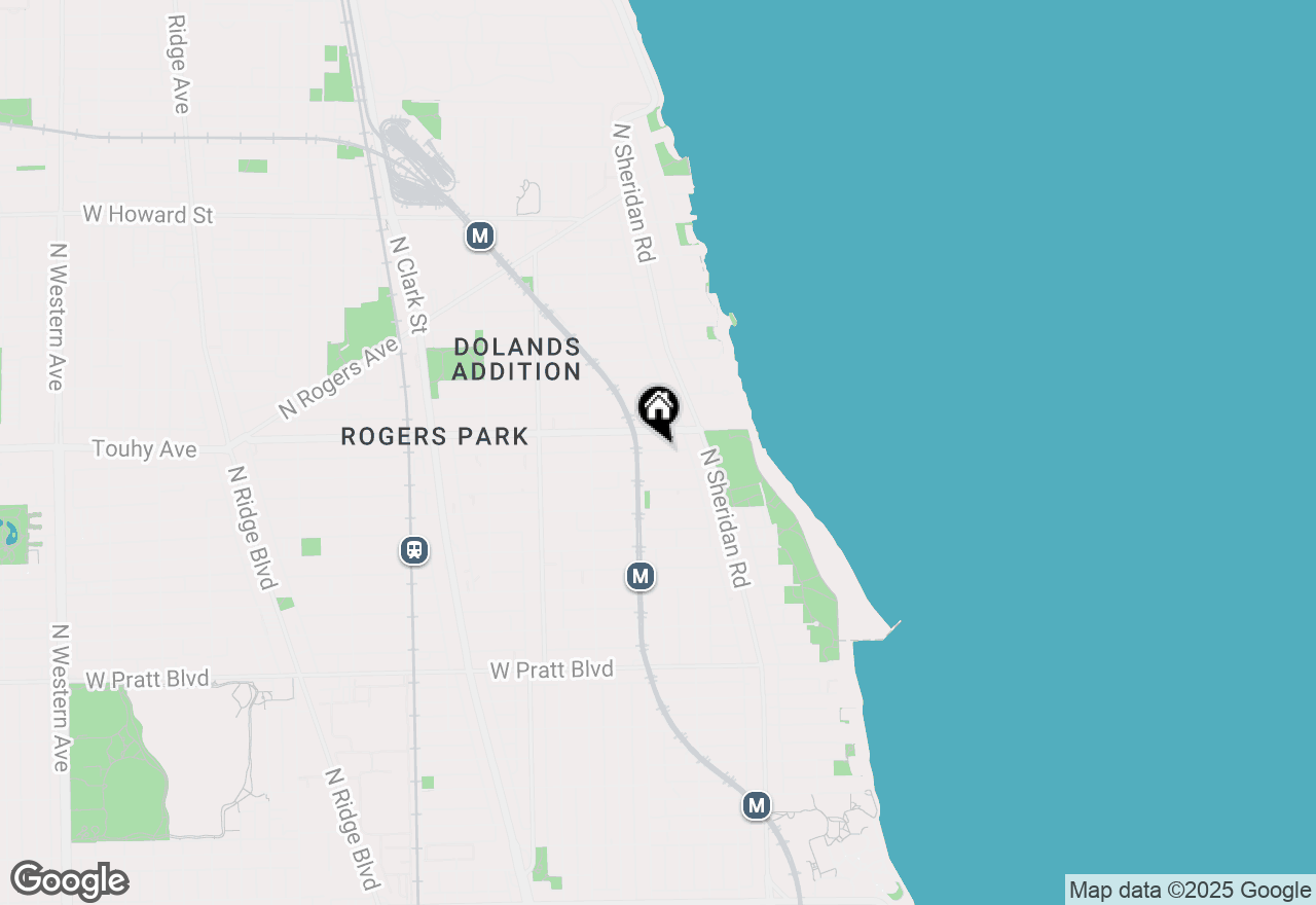 Map of 1358 W Estes Avenue #2W, Chicago, IL 60626