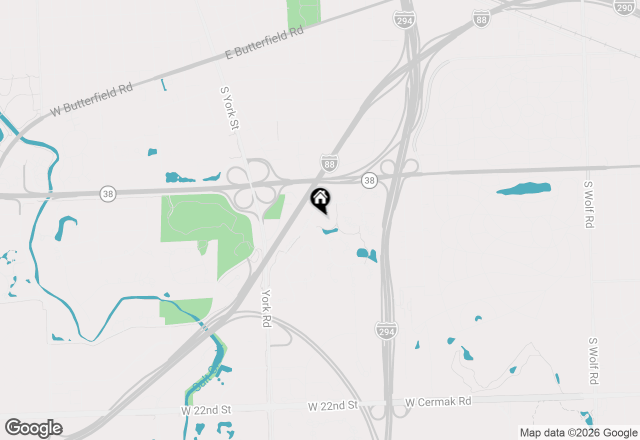 Map of 503 Abbeywood Court, Oak Brook, IL 60523
