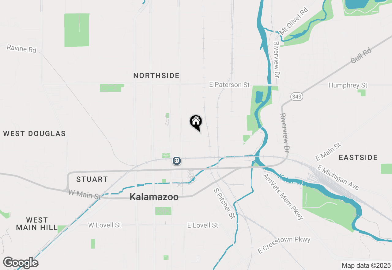 Map of 209 E North Street, Kalamazoo, MI 49007