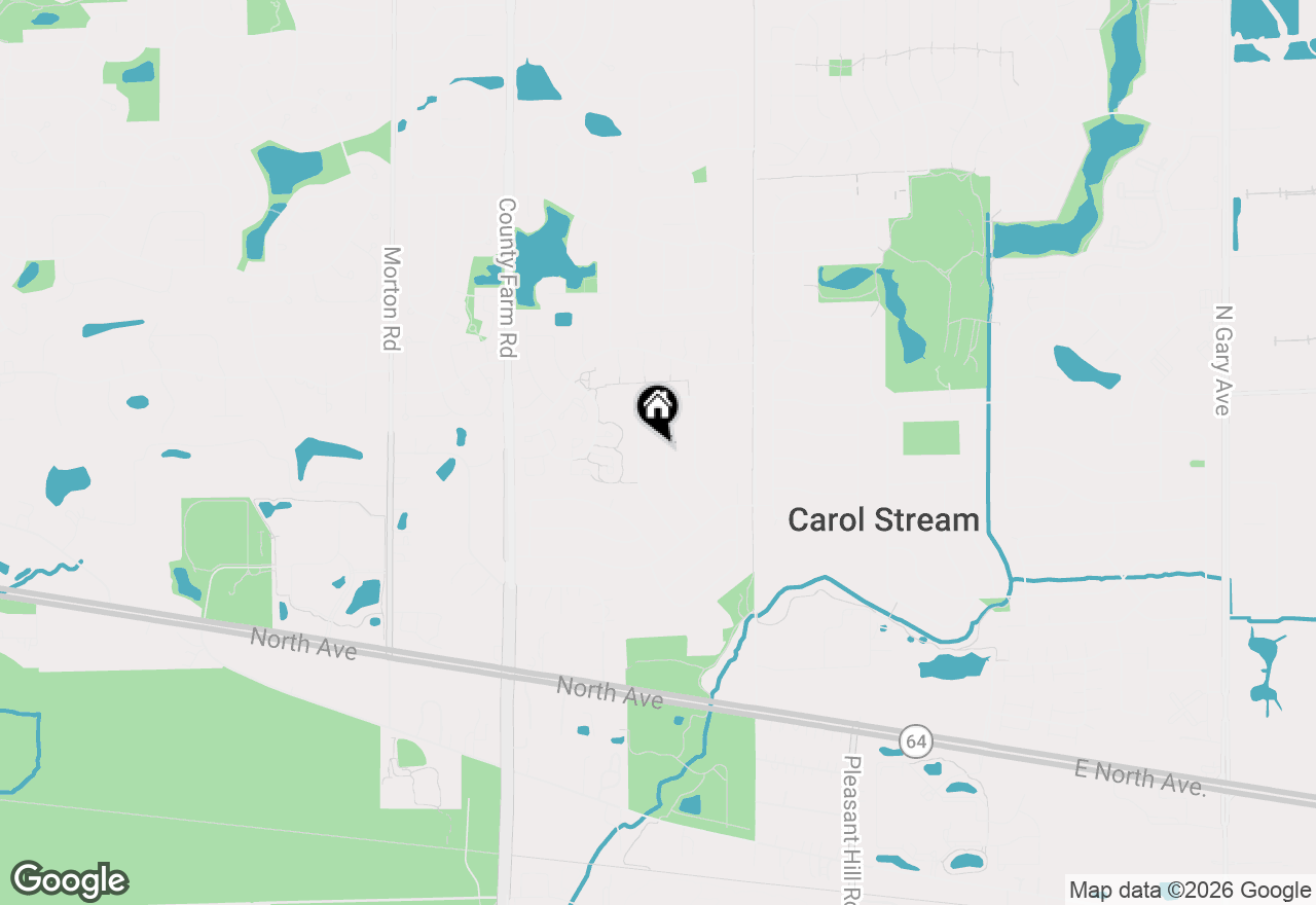 Map of 476 Essex Place, Carol Stream, IL 60188