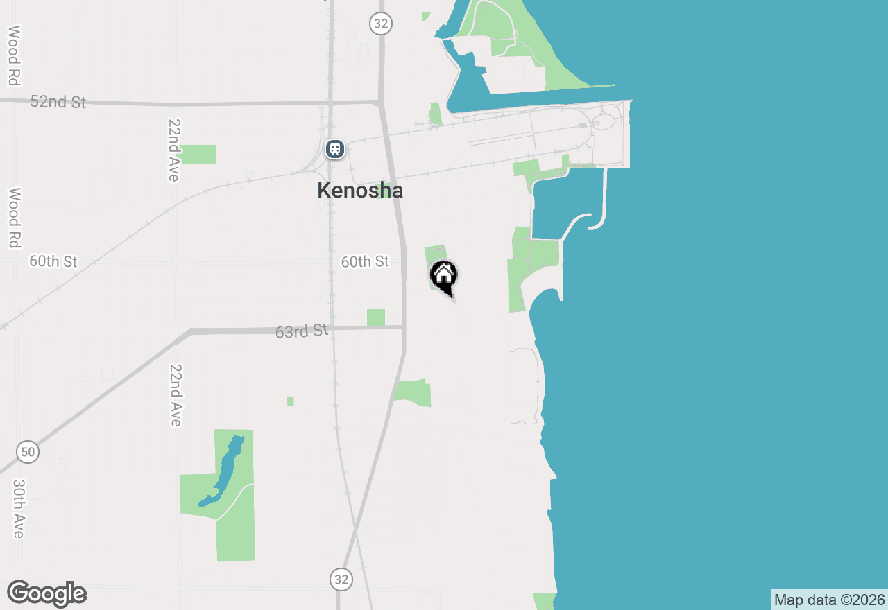 Map of 6123 8th Ave, Kenosha, WI 53143