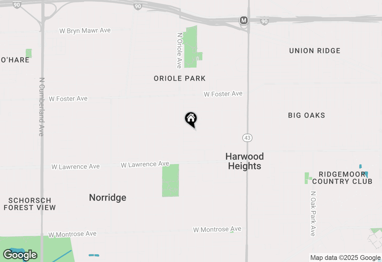 Map of 7519 W Argyle Street, Harwood Heights, IL 60706