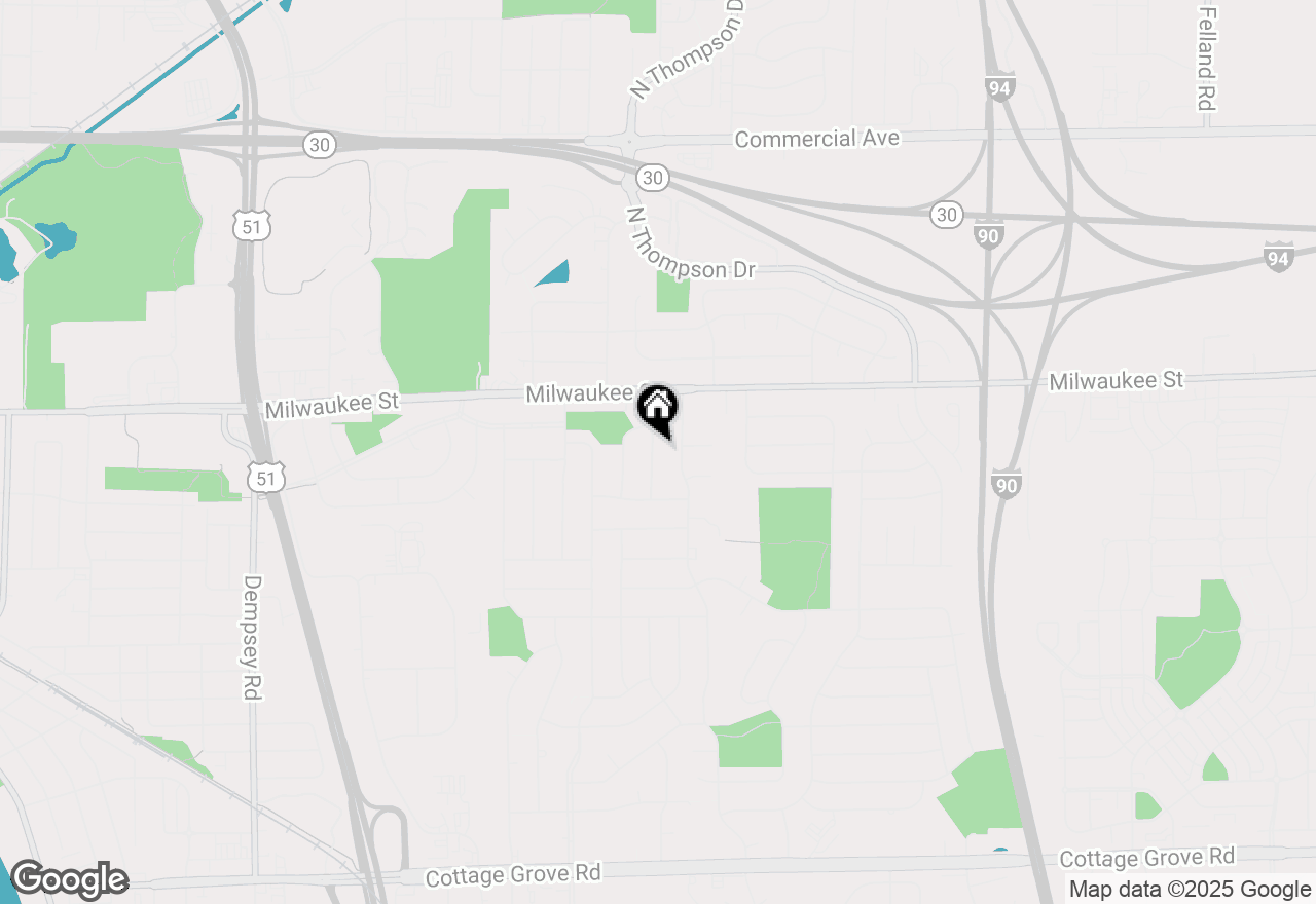 Map of 101 Walker Drive, Madison, WI 53714