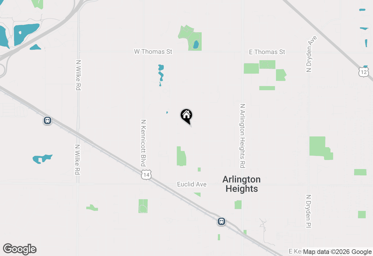 Map of 415 W Willow Street, Arlington Heights, IL 60004