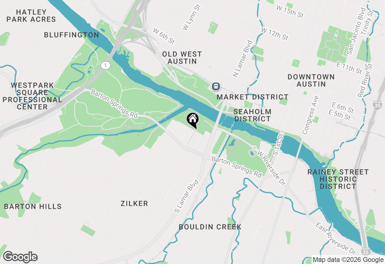 Map of 1600 Barton Springs Rd #2102, Austin, TX 78704