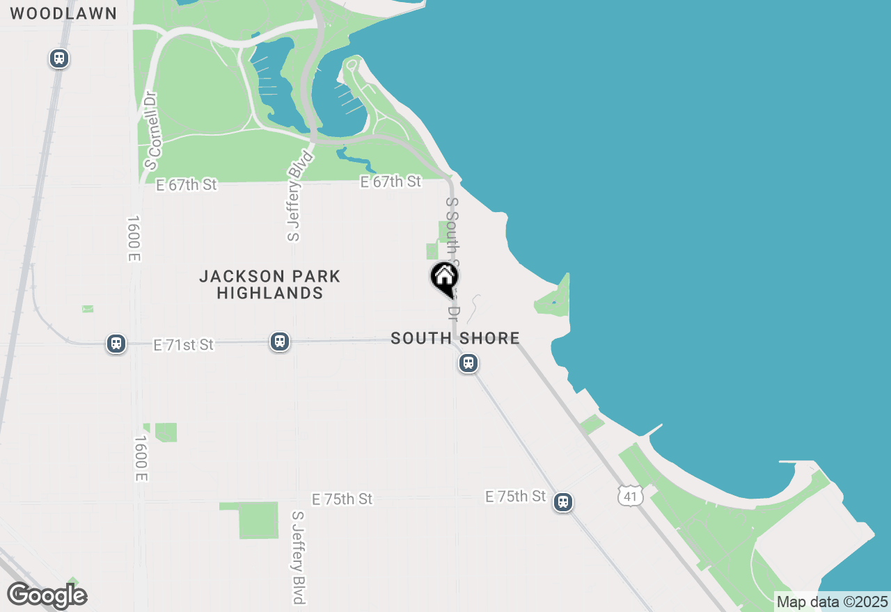 Map of 7000 S South Shore Drive #PH-1401, Chicago, IL 60649