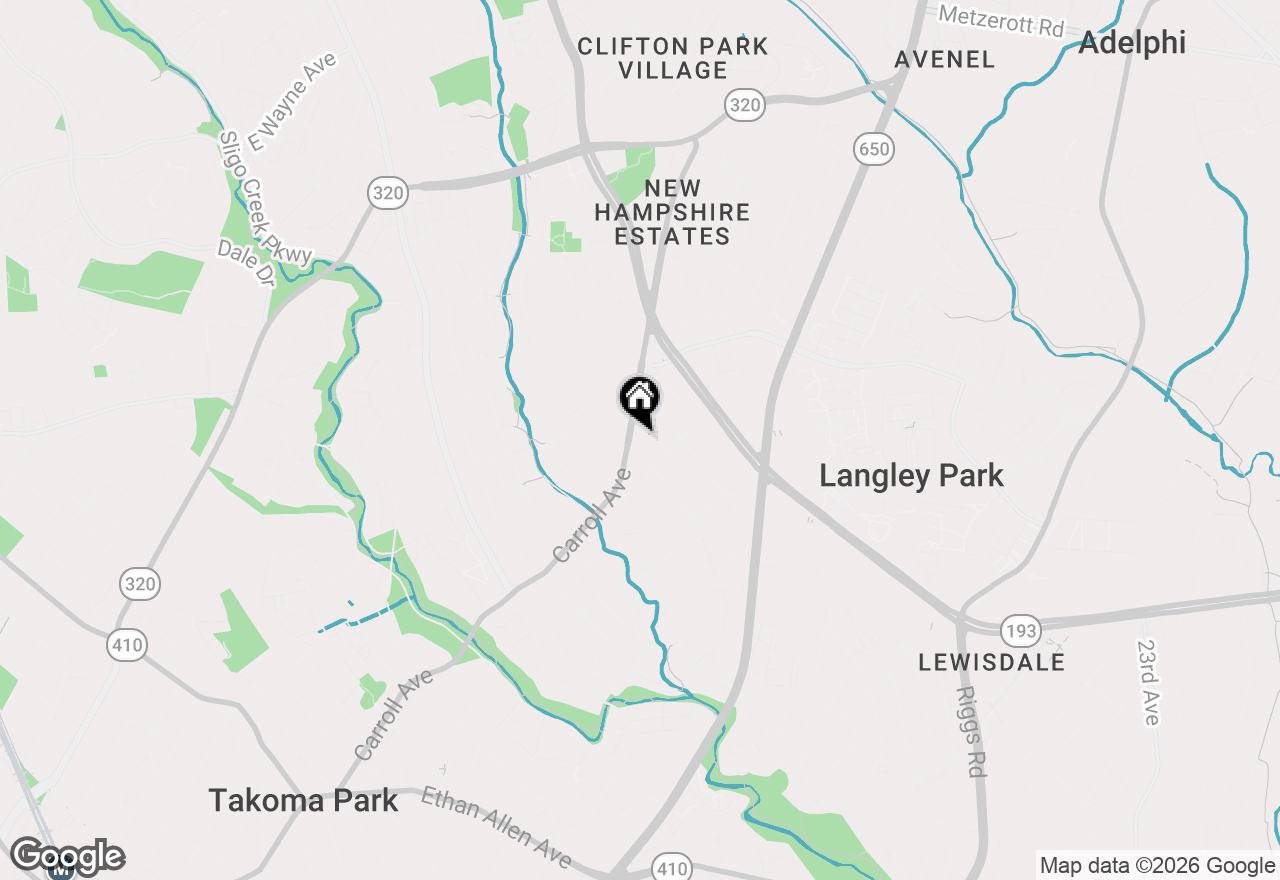 Map of 8007 Wildwood Drive, Takoma Park, MD 20912