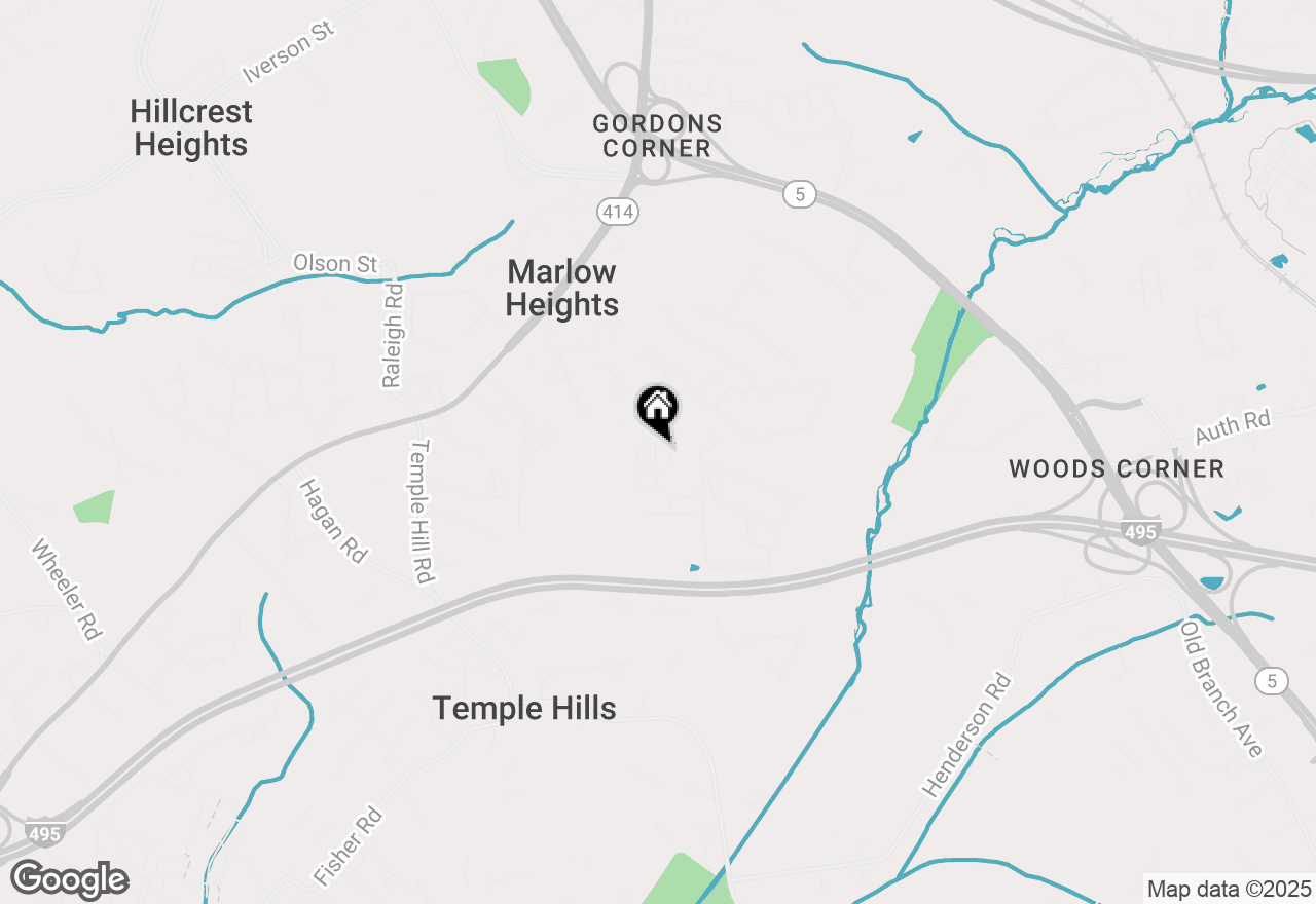 Map of 4871 Stamp Road, Temple Hills, MD 20748