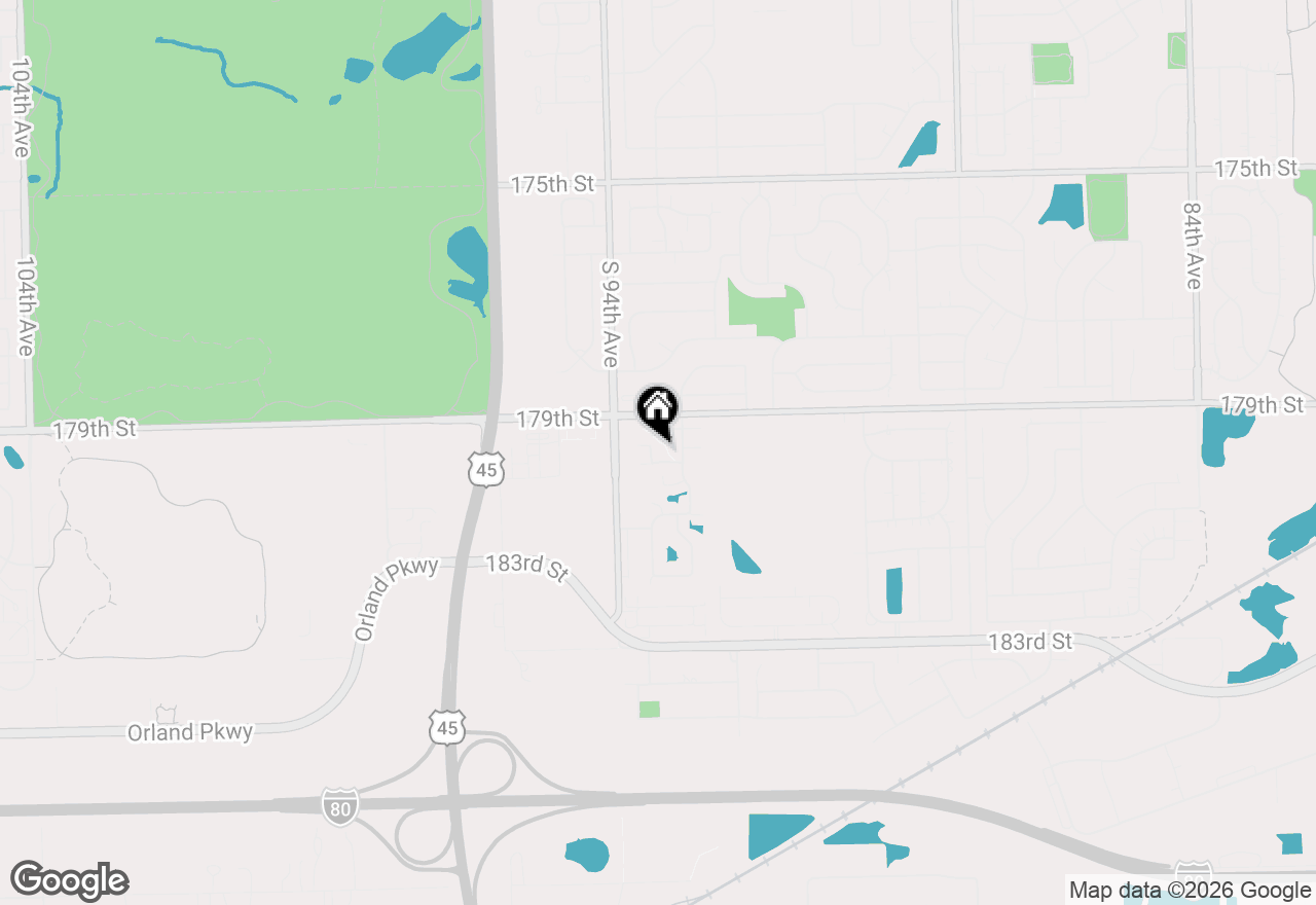 Map of 17977 Lochwood Place, Tinley Park, IL 60487