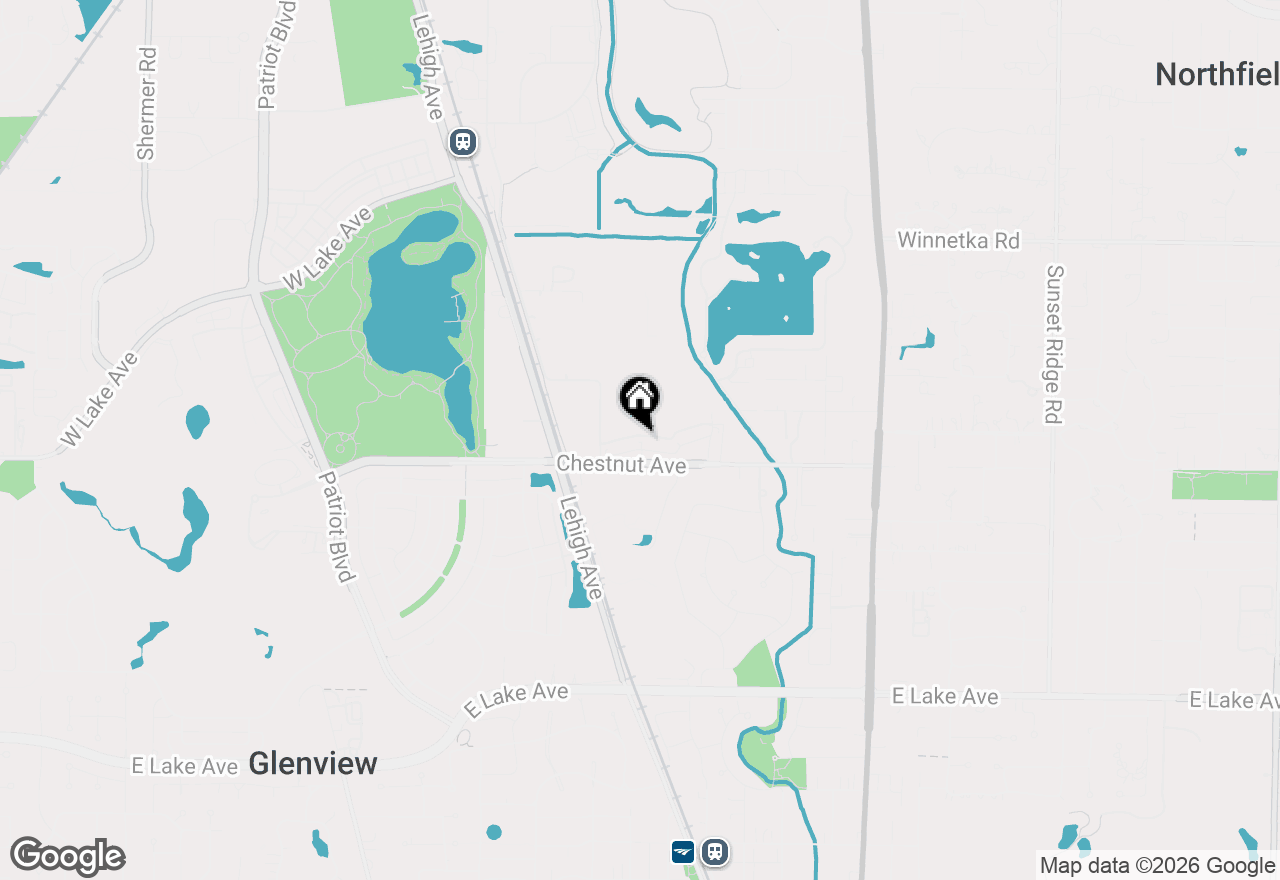 Map of 2020 Chestnut Avenue #406, Glenview, IL 60025