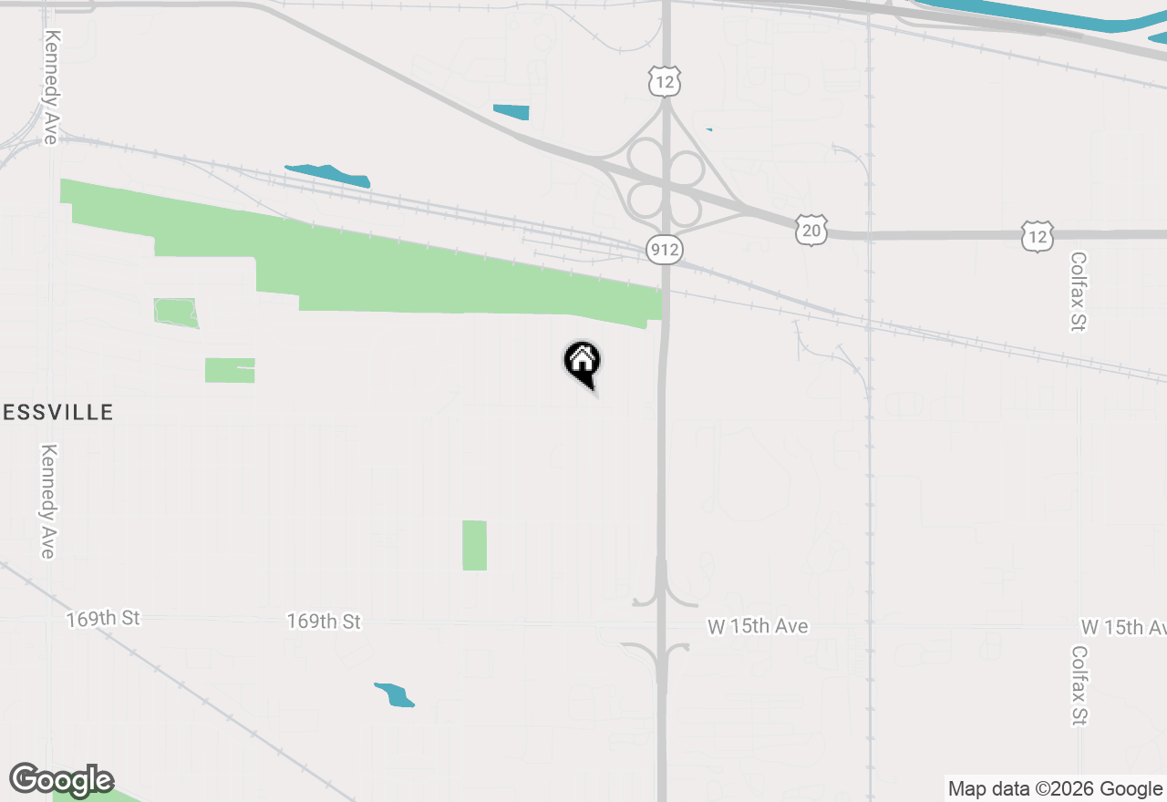 Map of 6434 Ohio Avenue, Hammond, IN 46323