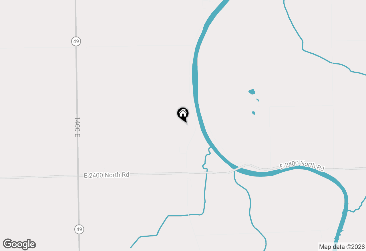 Map of 2437 N 1480 East Road, Ashkum, IL 60911
