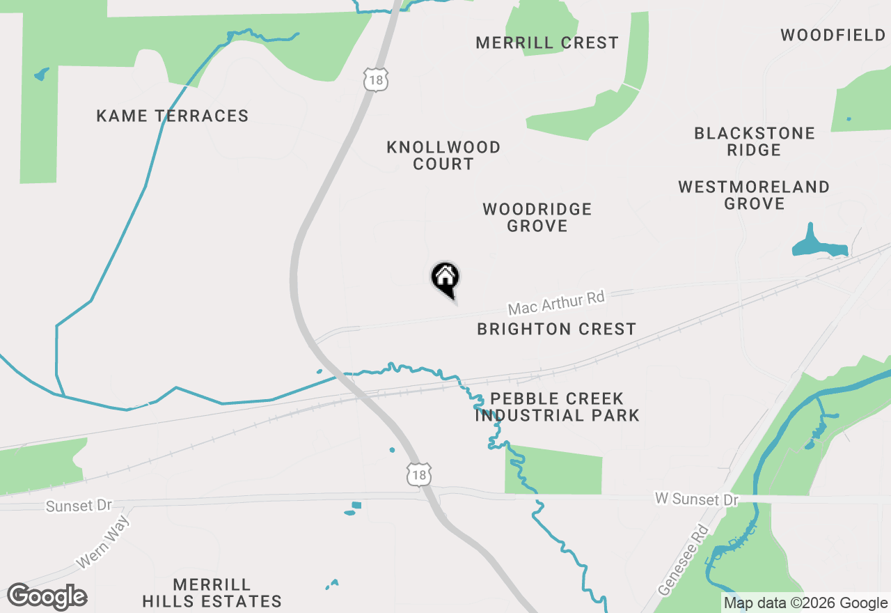 Map of S26W26876 Mac Arthur Rd, Waukesha, WI 53188