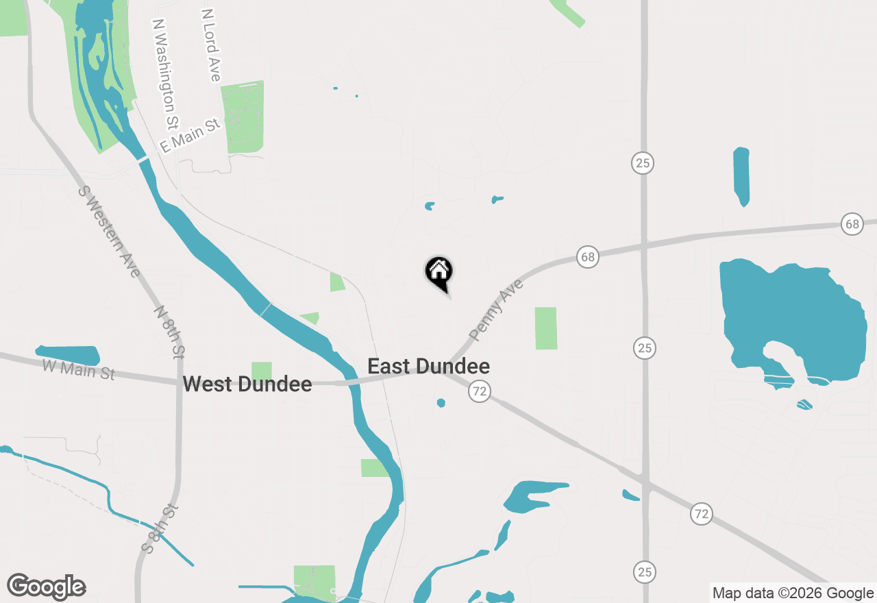 Map of 436 Barrington Avenue, East Dundee, IL 60118