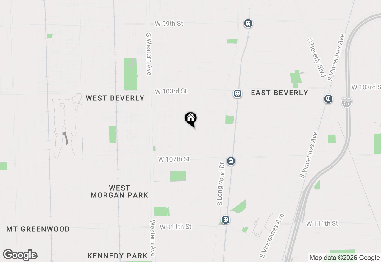 Map of 10520 S Hamilton Avenue, Chicago, IL 60643
