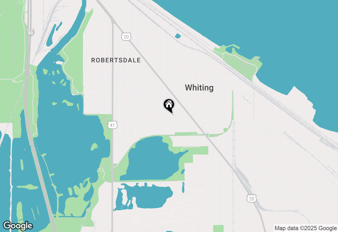 Map of 1212 W Fred Street, Whiting, IN 46394