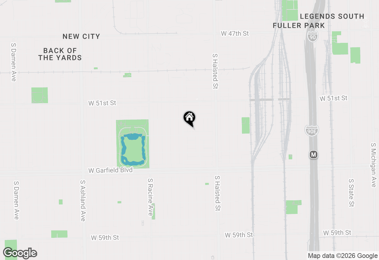 Map of 5242 S Sangamon Street, Chicago, IL 60609