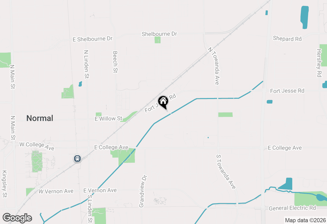 Map of 1210 Brentwood Court, Normal, IL 61761