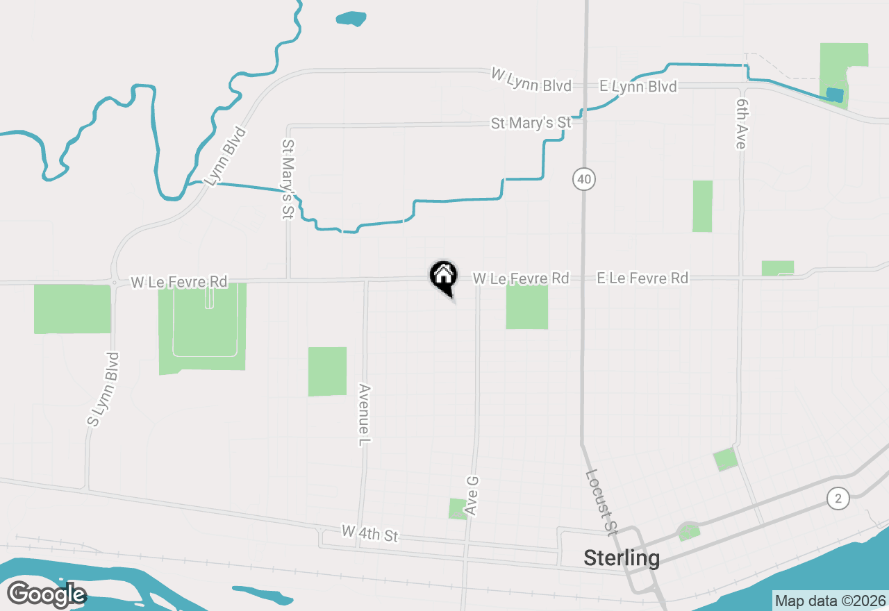 Map of 808 W 15th Street, Sterling, IL 61081