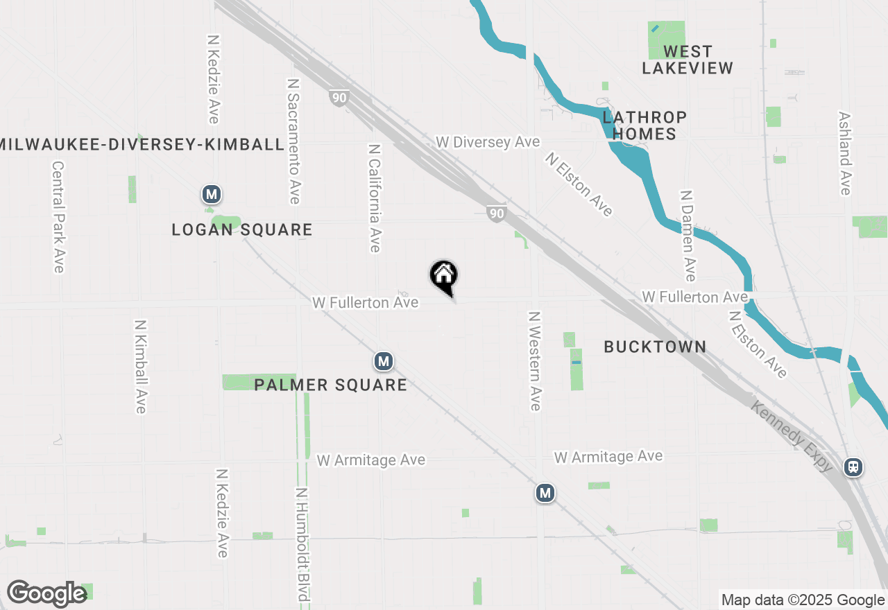 Map of 2617 W Fullerton Avenue #2A, Chicago, IL 60647