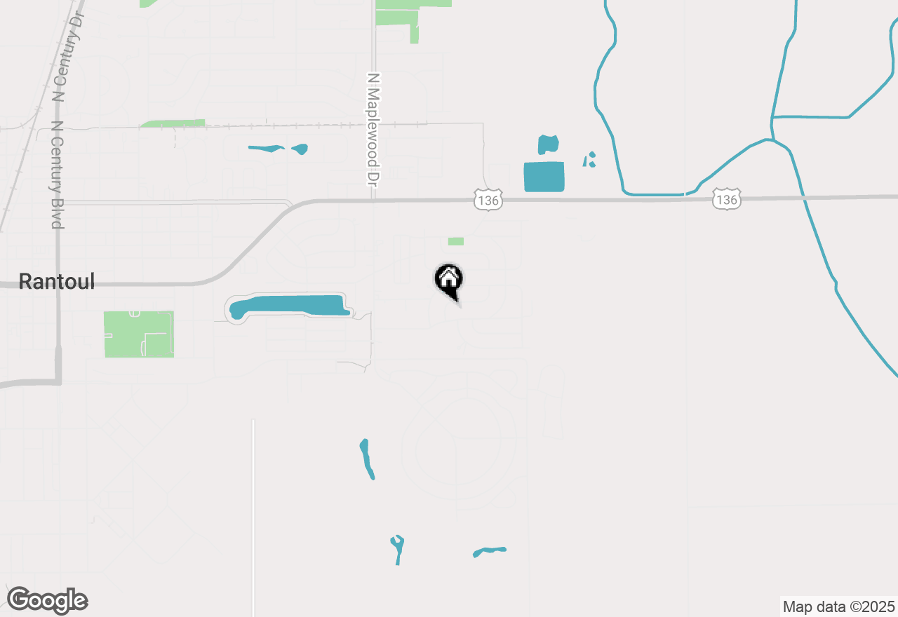 Map of 1424 Mather Drive, Rantoul, IL 61866