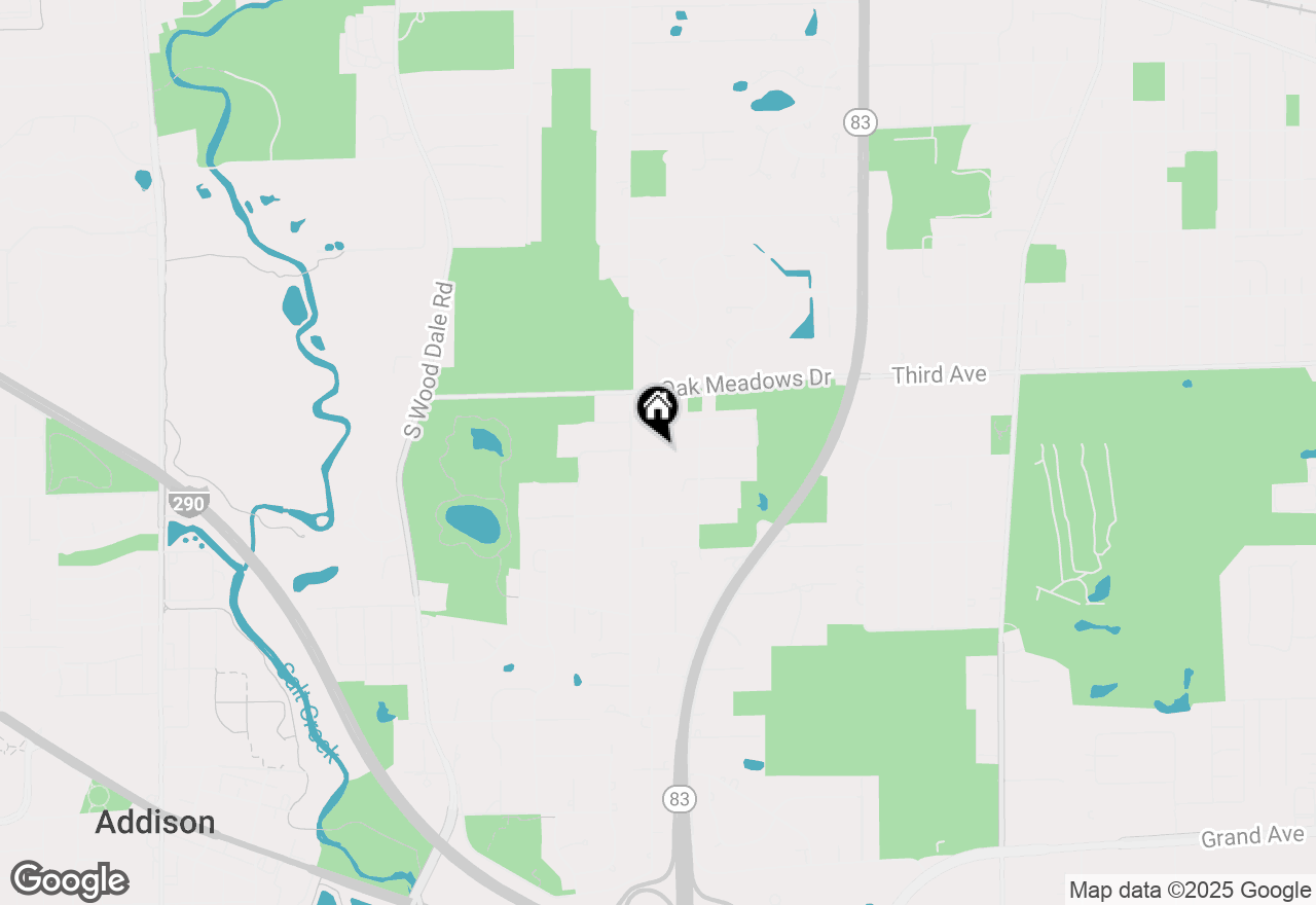 Map of 935 E Red Oak Street, Addison, IL 60101