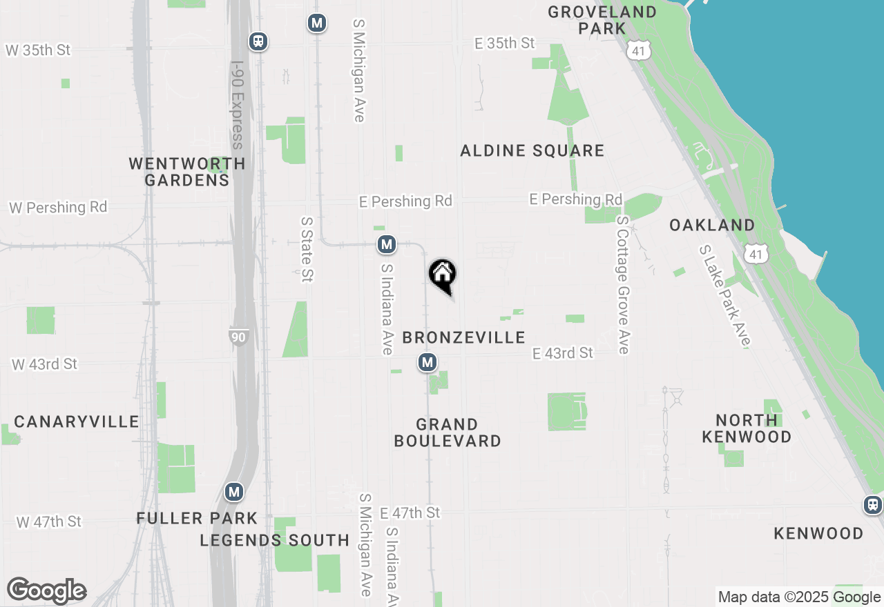 Map of 4131-4147 South Calumet Avenue