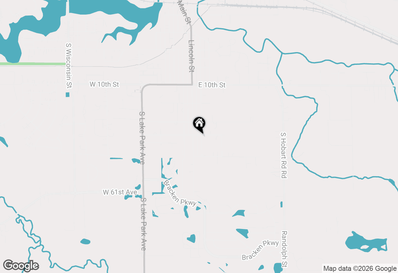 Map of 619 E 13th Street, Hobart, IN 46342