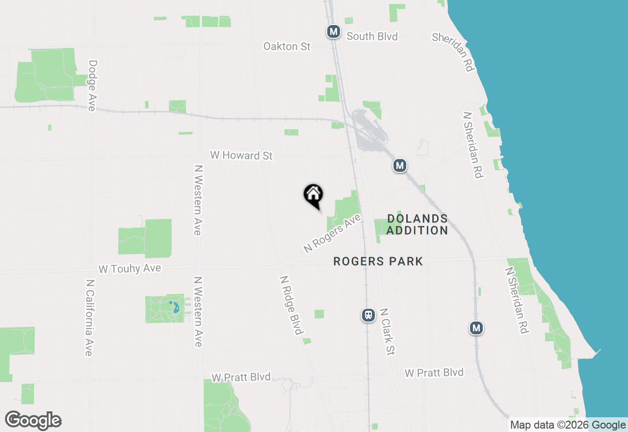 Map of 7355 N Damen Avenue #4, Chicago, IL 60645