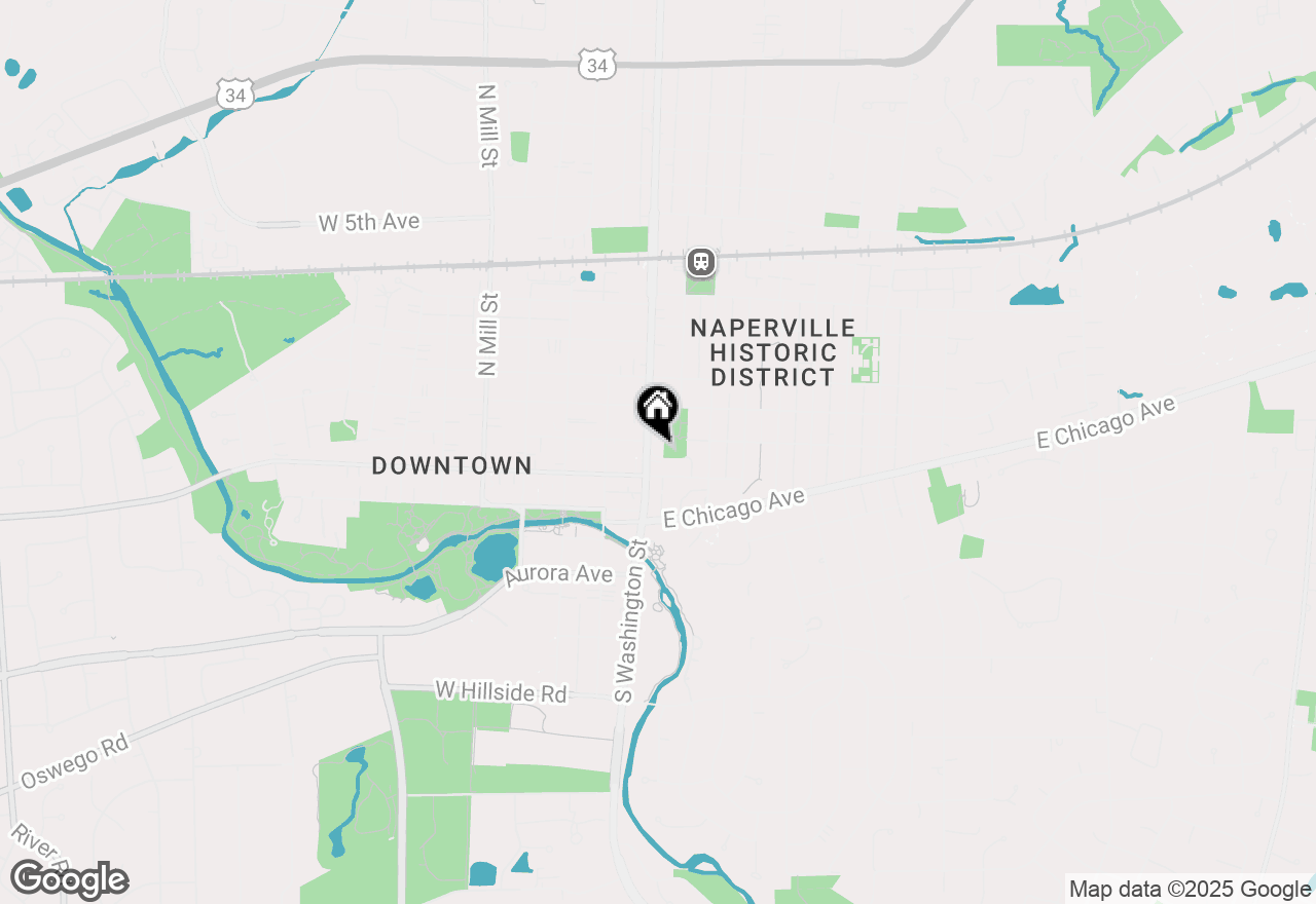 Map of 110 S Washington Street #402, Naperville, IL 60540