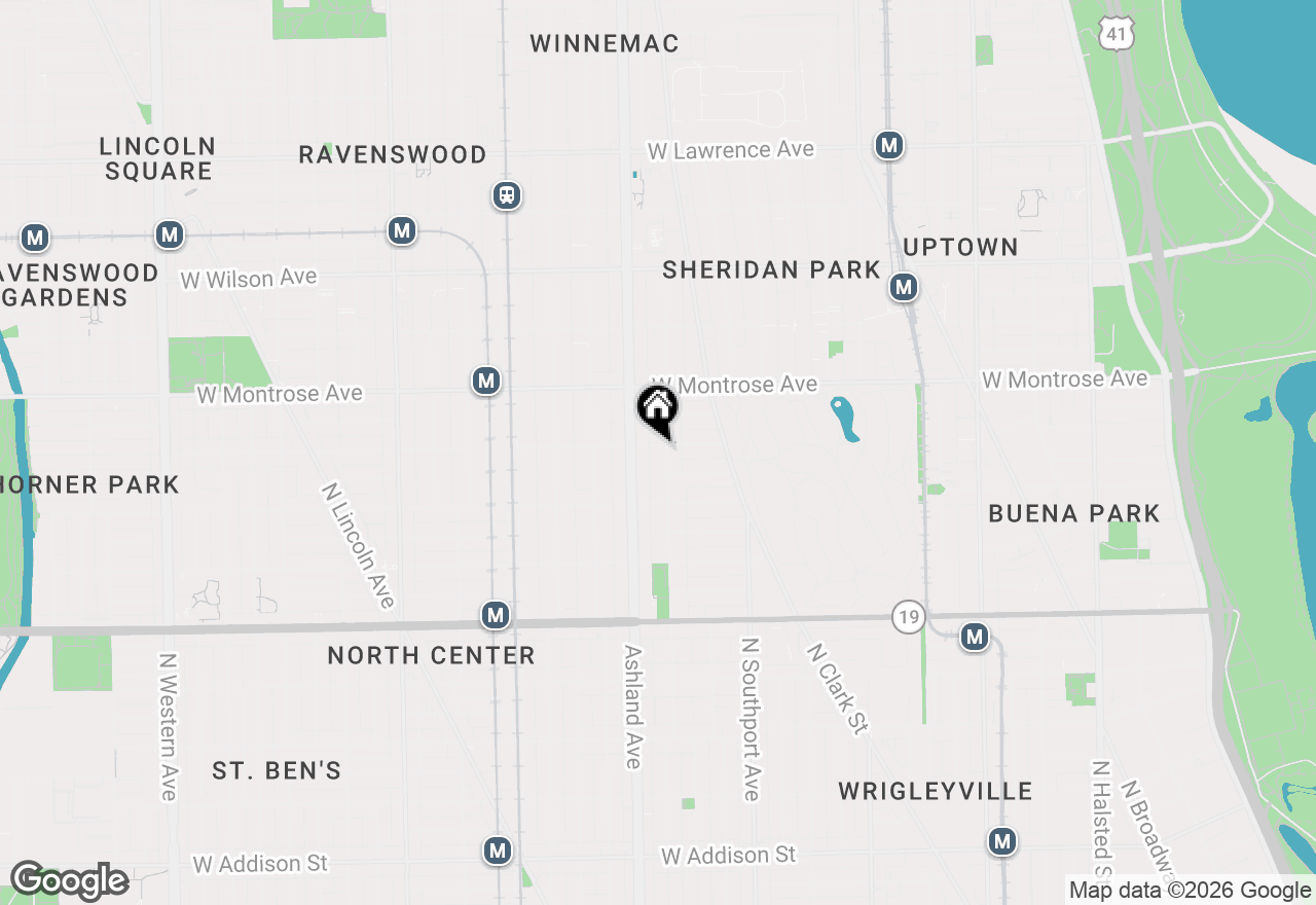 Map of 4258 N Greenview Avenue #3E, Chicago, IL 60613
