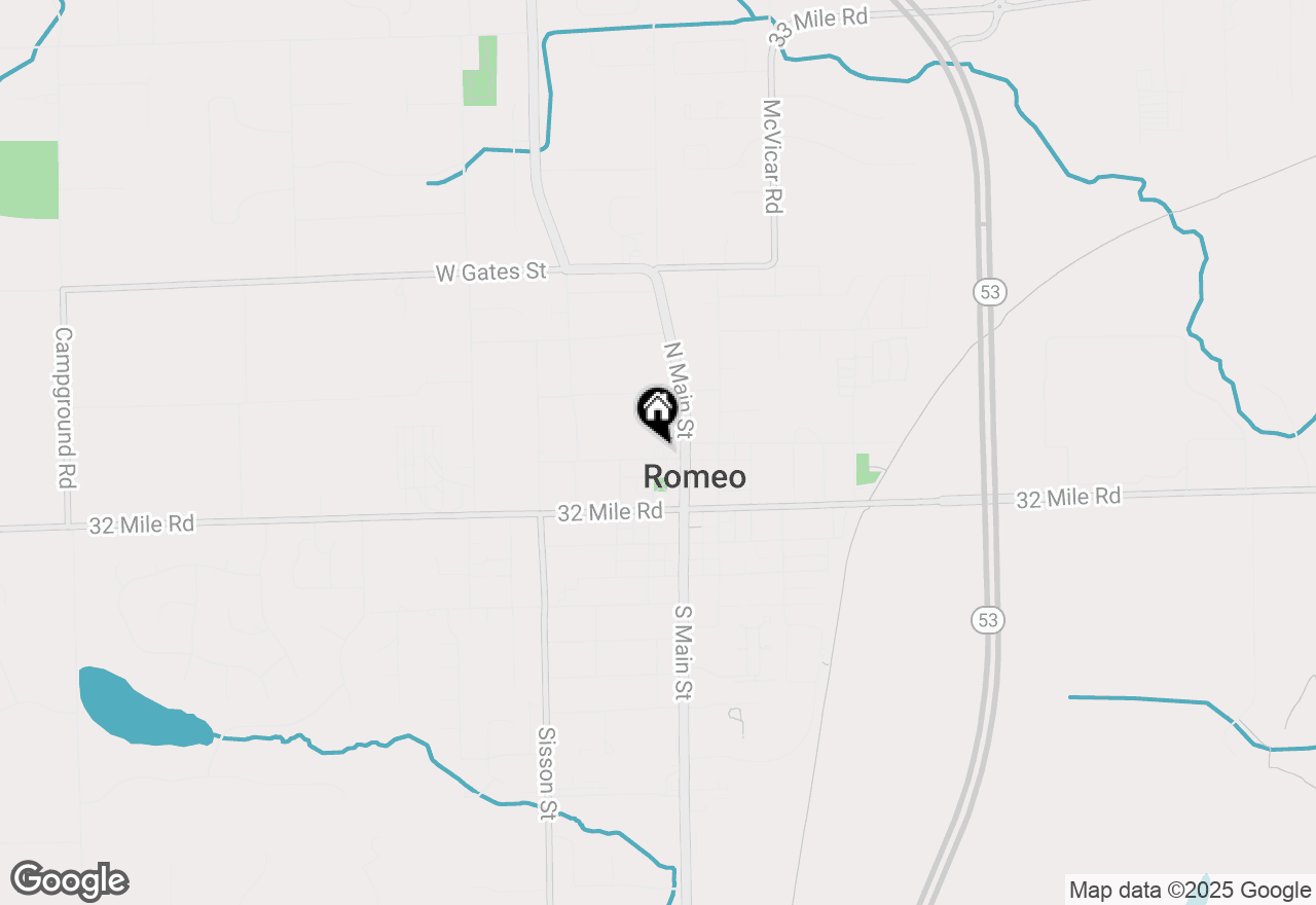 Map of 128 Church Street, Romeo, MI 48065