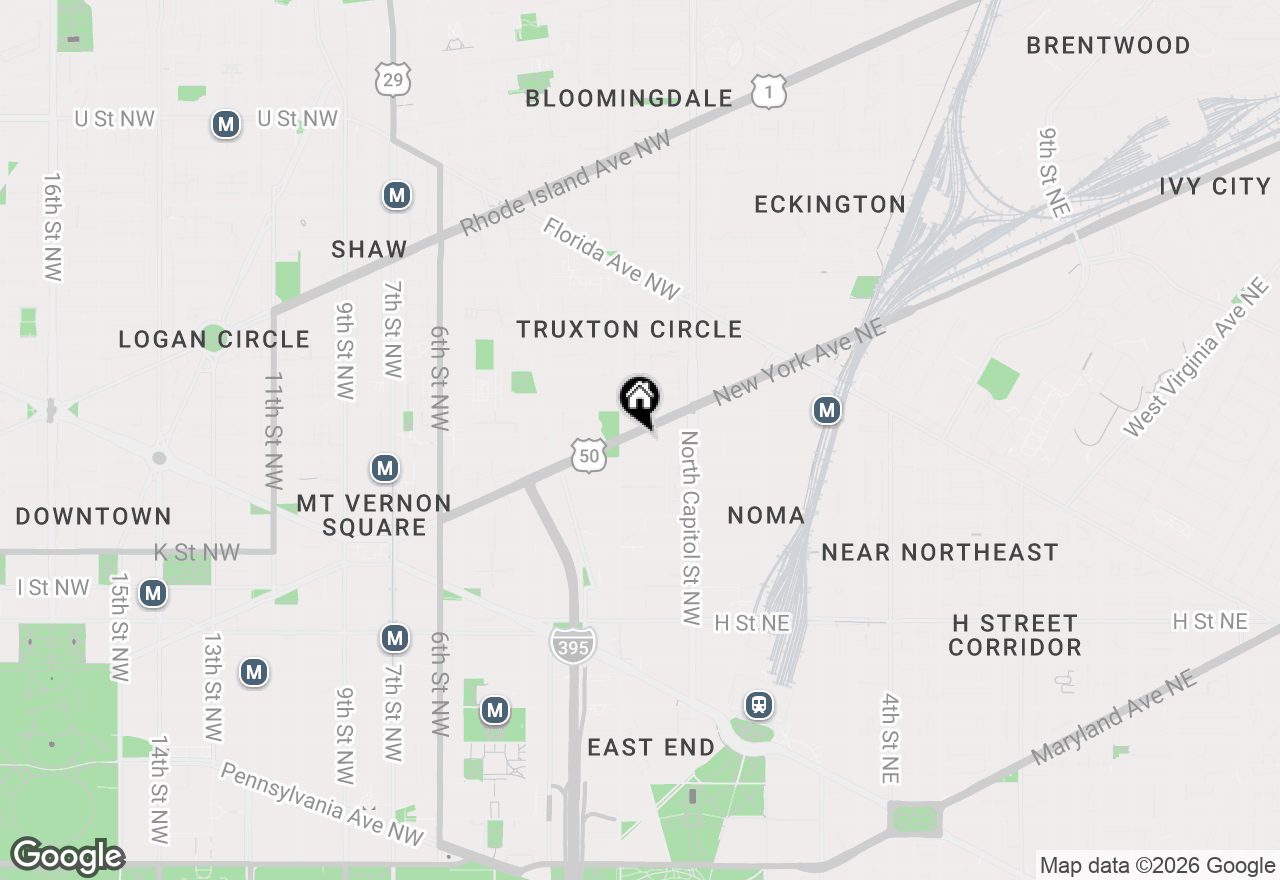 Map of 66 New York Avenue Nw #206, Washington, DC 20001