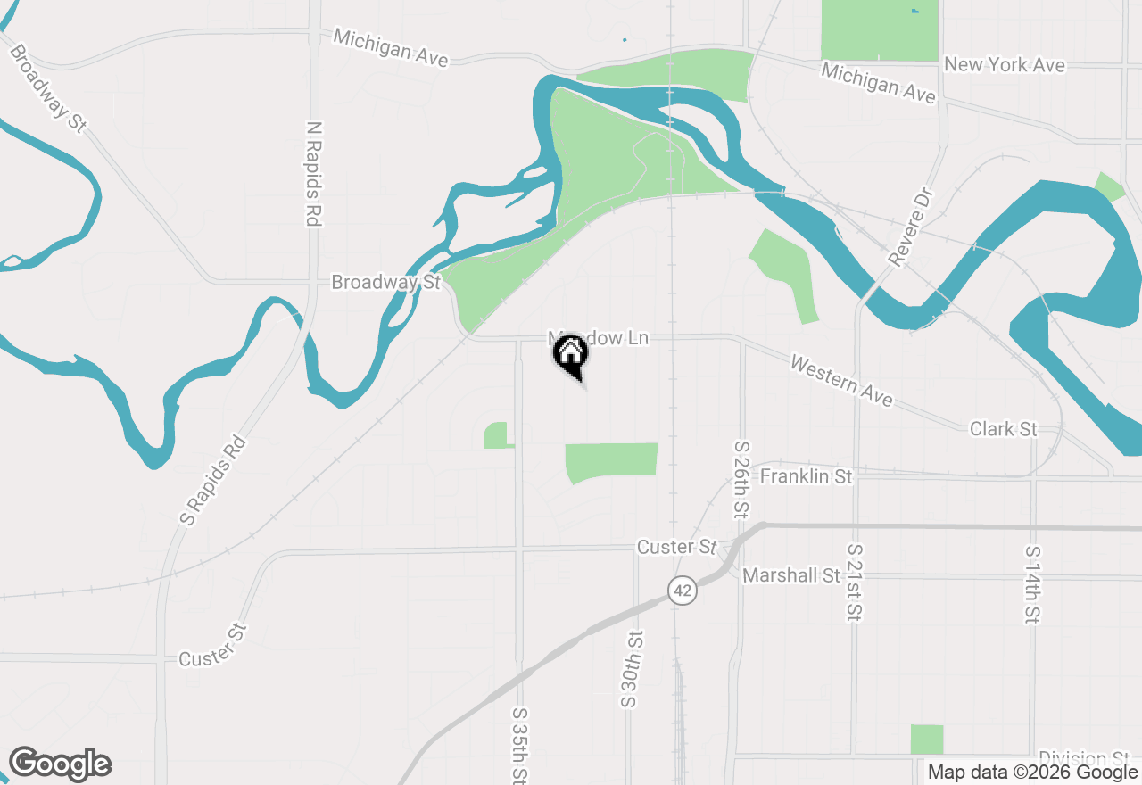 Map of 703 S 33rd St, Manitowoc, WI 54220