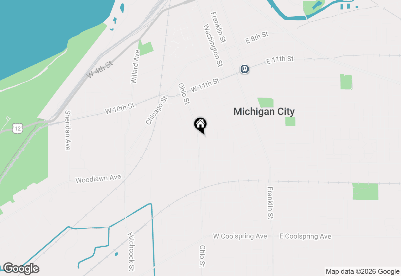 Map of 1724 Ohio Street, Michigan City, IN 46360