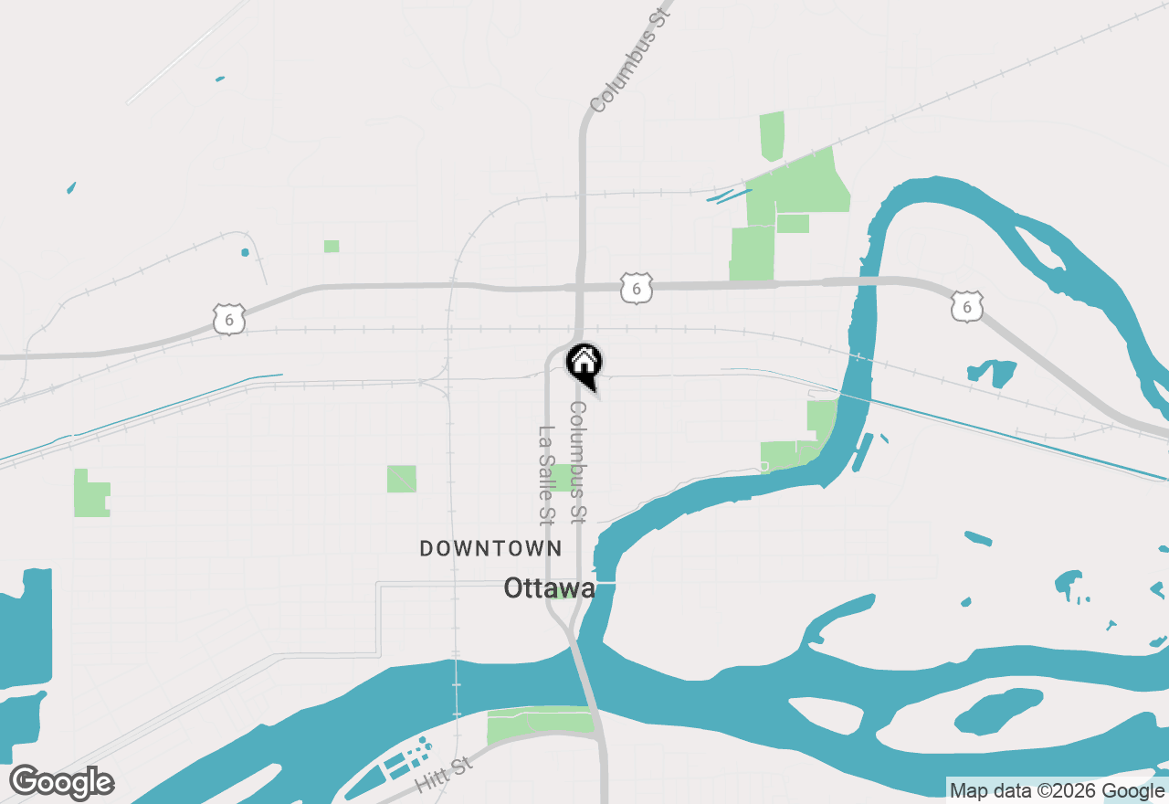 Map of 119 E Superior Street, Ottawa, IL 61350