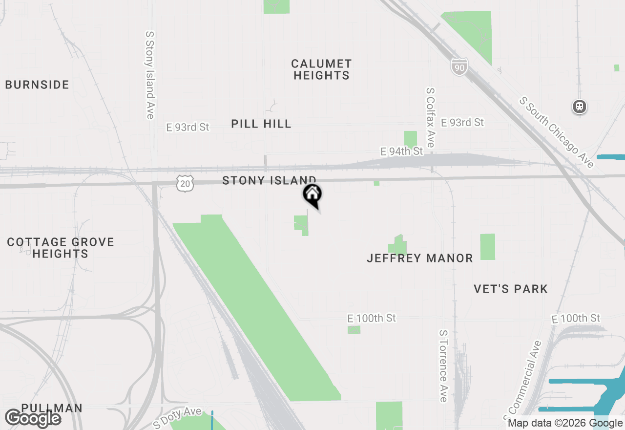 Map of 9608 S Merrill Avenue, Chicago, IL 60617