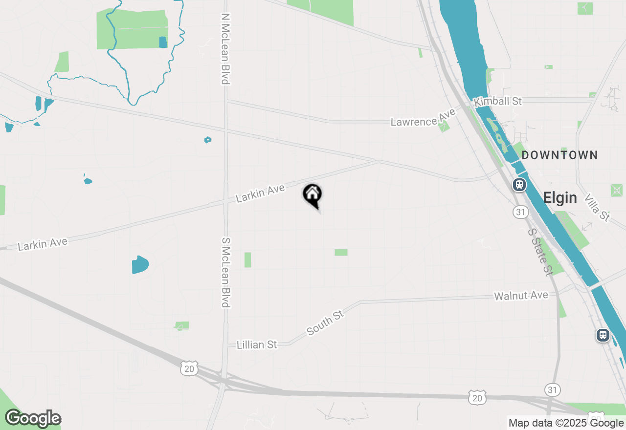 Map of 7 S Edison Avenue, Elgin, IL 60123