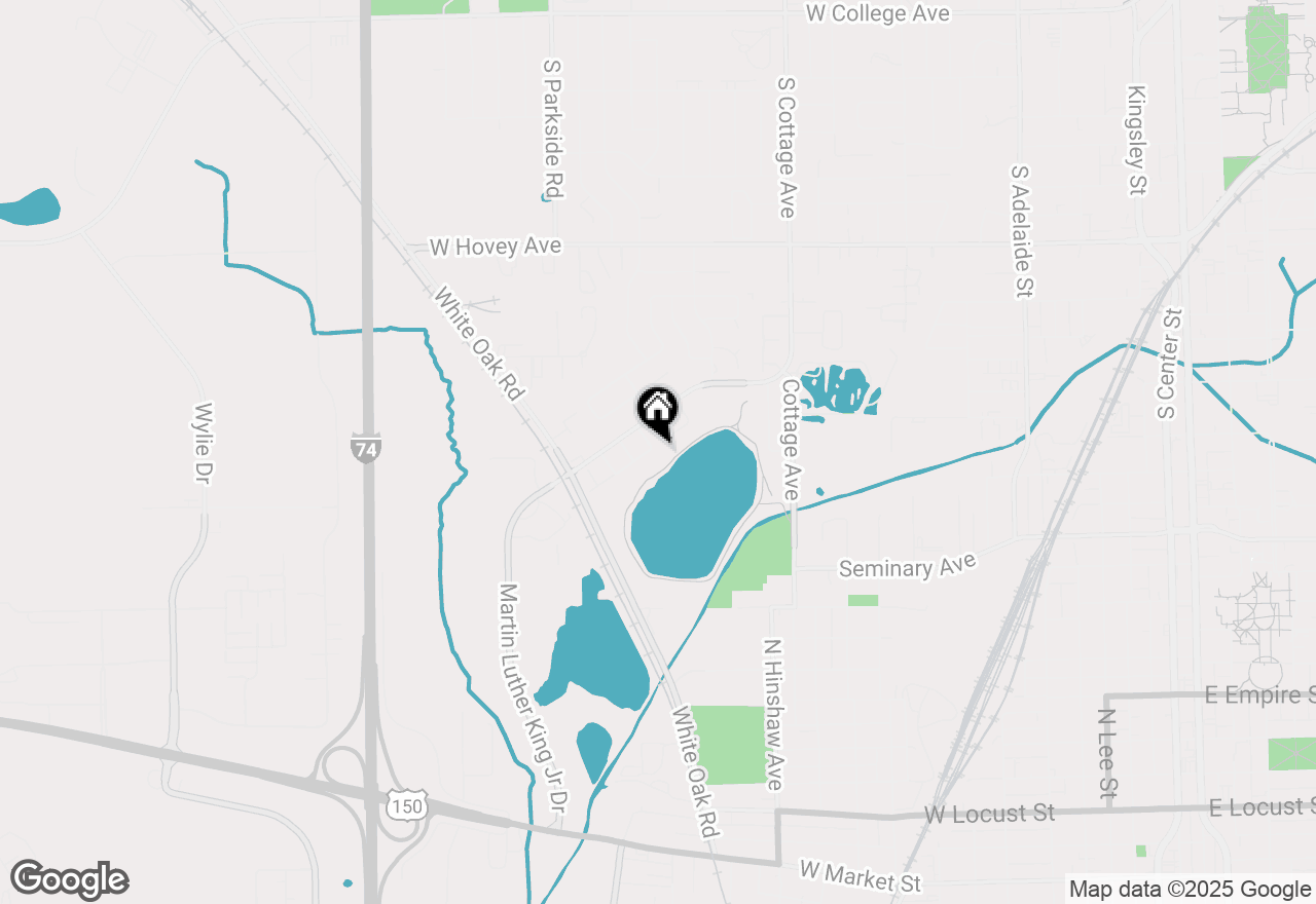 Map of 51 Oak Park Road, Bloomington, IL 61701