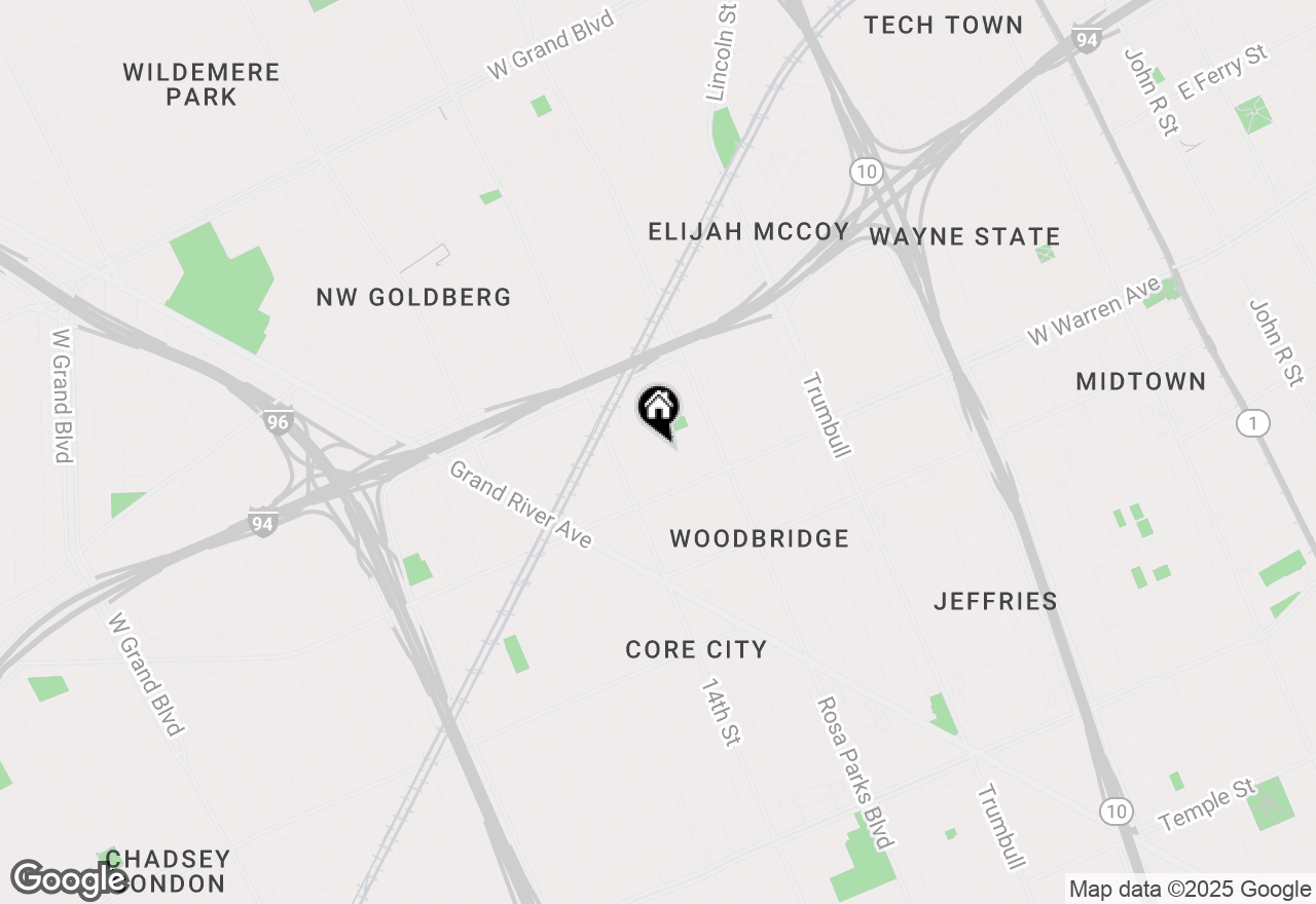 Map of 5122 Wabash Street, Detroit, MI 48208