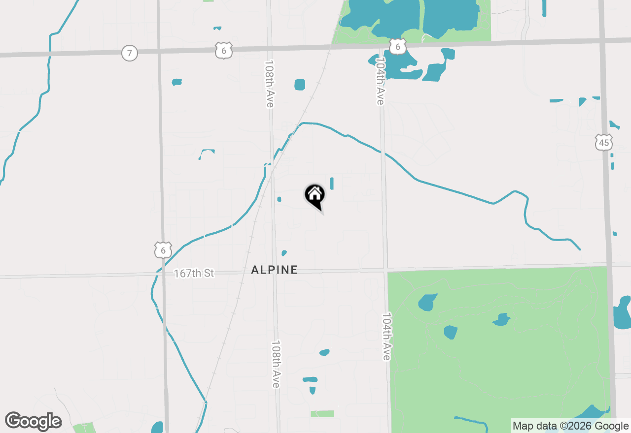 Map of 16532 106th Court, Orland Park, IL 60467